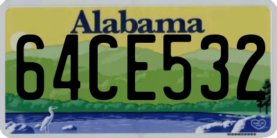 AL license plate 64CE532