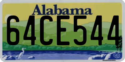 AL license plate 64CE544