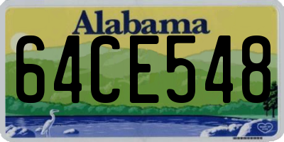 AL license plate 64CE548