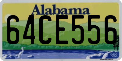 AL license plate 64CE556