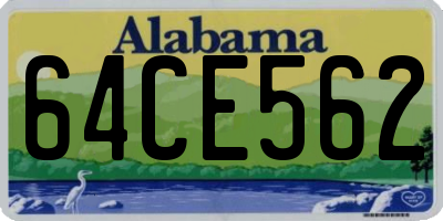 AL license plate 64CE562