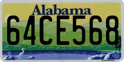 AL license plate 64CE568