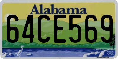 AL license plate 64CE569