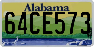 AL license plate 64CE573