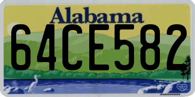 AL license plate 64CE582