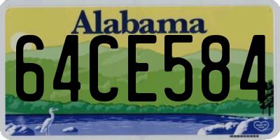 AL license plate 64CE584