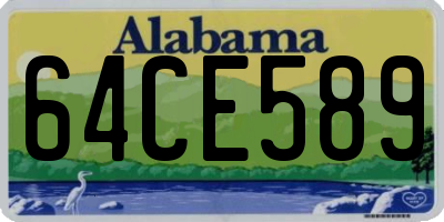 AL license plate 64CE589