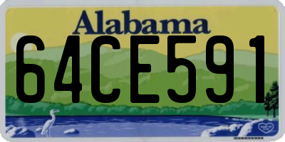AL license plate 64CE591