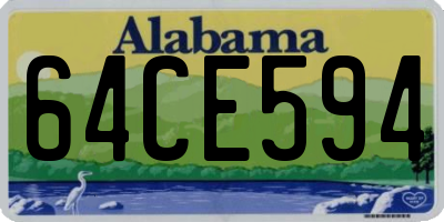 AL license plate 64CE594