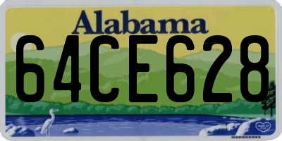 AL license plate 64CE628
