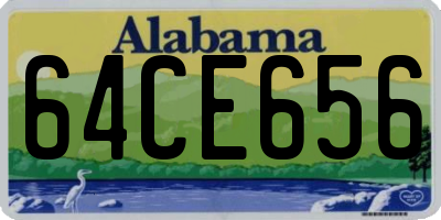 AL license plate 64CE656