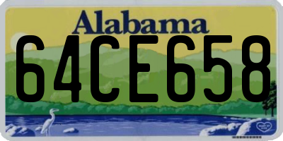 AL license plate 64CE658