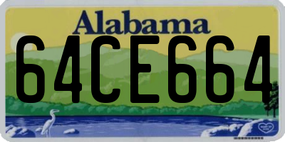 AL license plate 64CE664