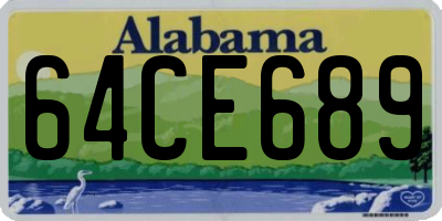 AL license plate 64CE689