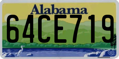 AL license plate 64CE719