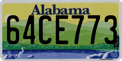 AL license plate 64CE773