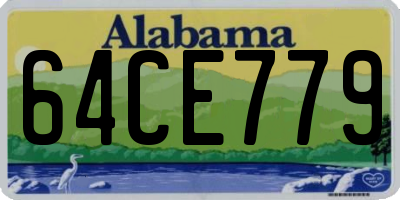 AL license plate 64CE779