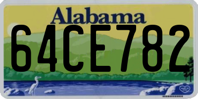 AL license plate 64CE782