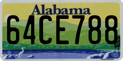 AL license plate 64CE788
