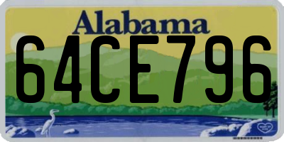 AL license plate 64CE796
