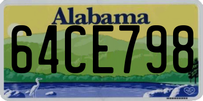 AL license plate 64CE798