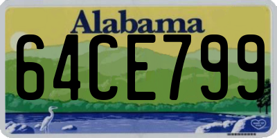 AL license plate 64CE799