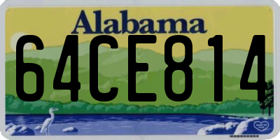 AL license plate 64CE814
