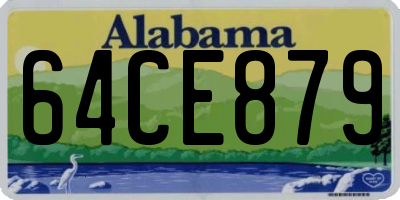 AL license plate 64CE879