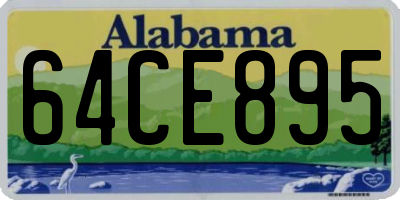 AL license plate 64CE895