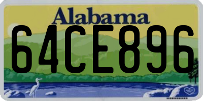 AL license plate 64CE896