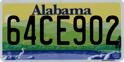 AL license plate 64CE902