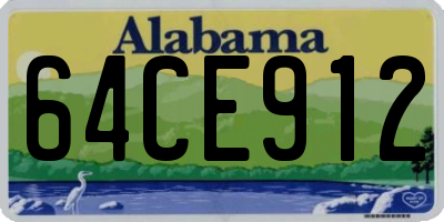 AL license plate 64CE912