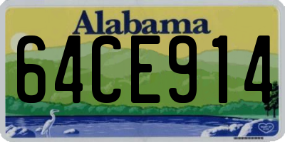 AL license plate 64CE914
