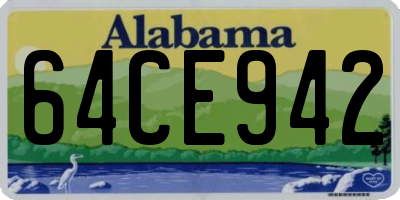 AL license plate 64CE942