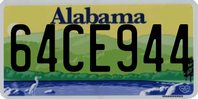 AL license plate 64CE944