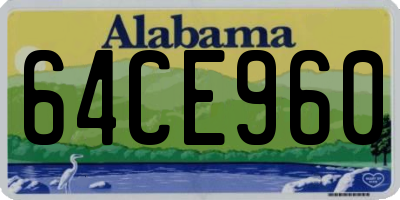 AL license plate 64CE960