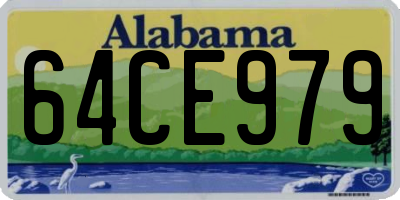 AL license plate 64CE979
