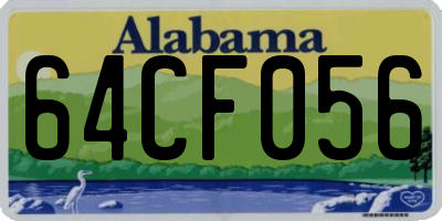 AL license plate 64CF056