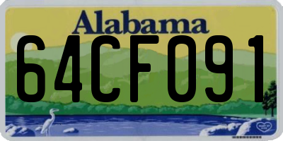 AL license plate 64CF091
