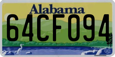 AL license plate 64CF094