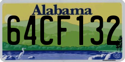 AL license plate 64CF132