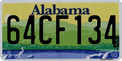 AL license plate 64CF134