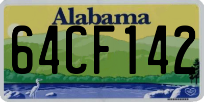 AL license plate 64CF142