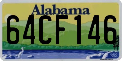 AL license plate 64CF146