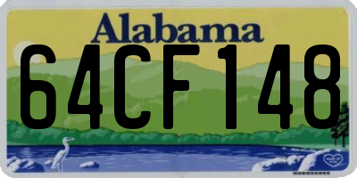 AL license plate 64CF148