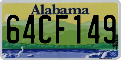 AL license plate 64CF149