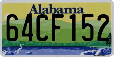 AL license plate 64CF152