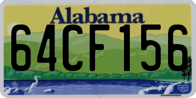 AL license plate 64CF156