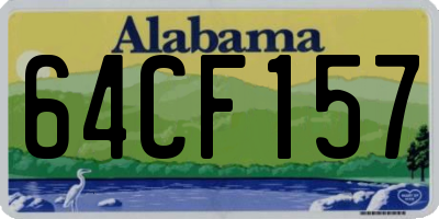 AL license plate 64CF157