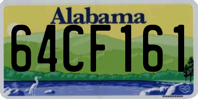 AL license plate 64CF161